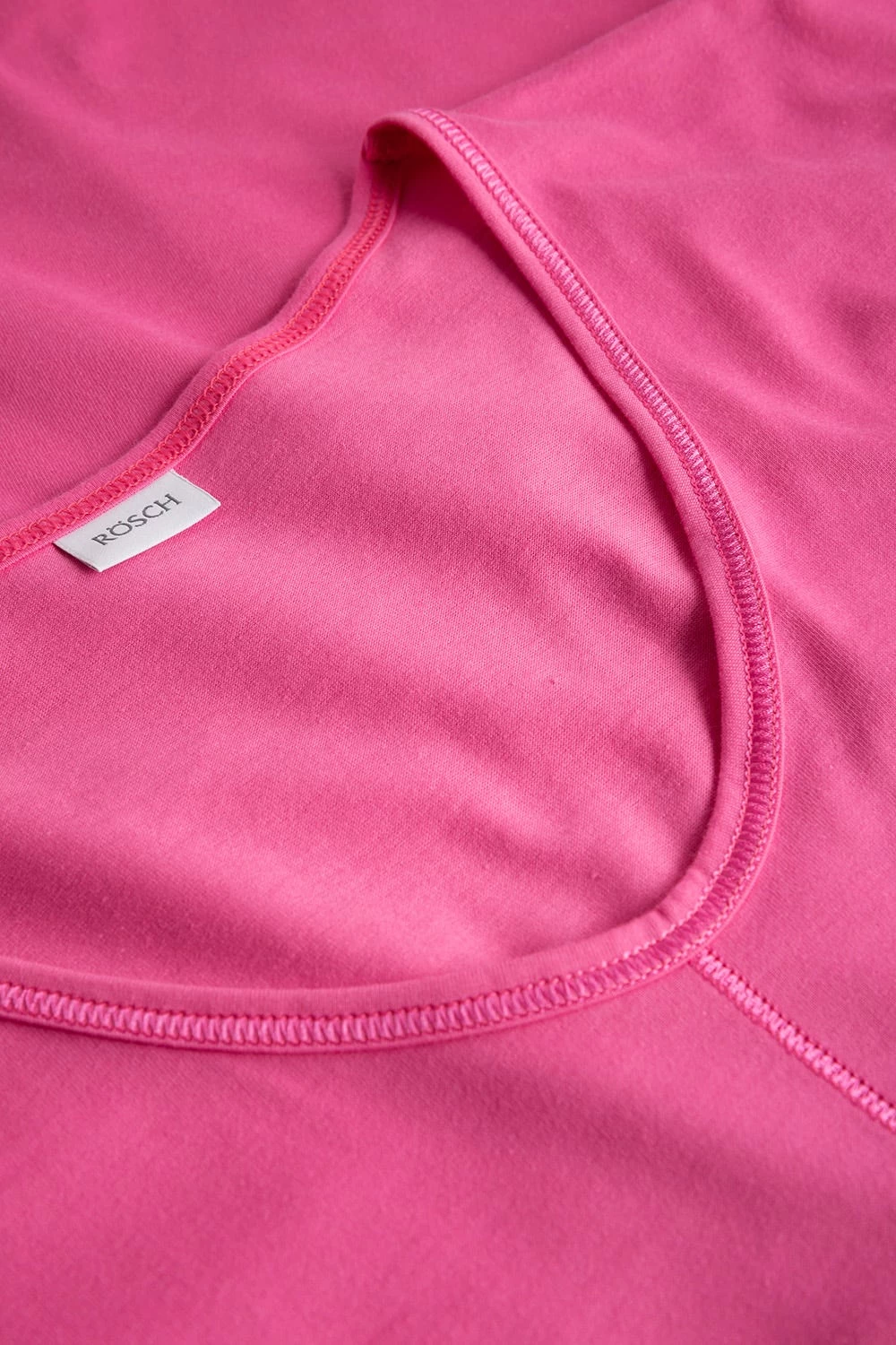 Kurzer Pyjama Mit Rosa Streifendruck V-Ausschnitt Ziernähte 100% Baumwolle 4 Kurzer Pyjama Mit Rosa Streifendruck V-Ausschnitt Ziernähte 100% Baumwolle - Image 4