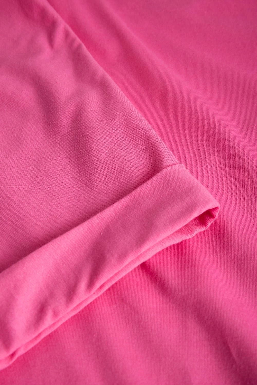 Kurzer Pyjama Mit Rosa Streifendruck V-Ausschnitt Ziernähte 100% Baumwolle 5 Kurzer Pyjama Mit Rosa Streifendruck V-Ausschnitt Ziernähte 100% Baumwolle - Image 5