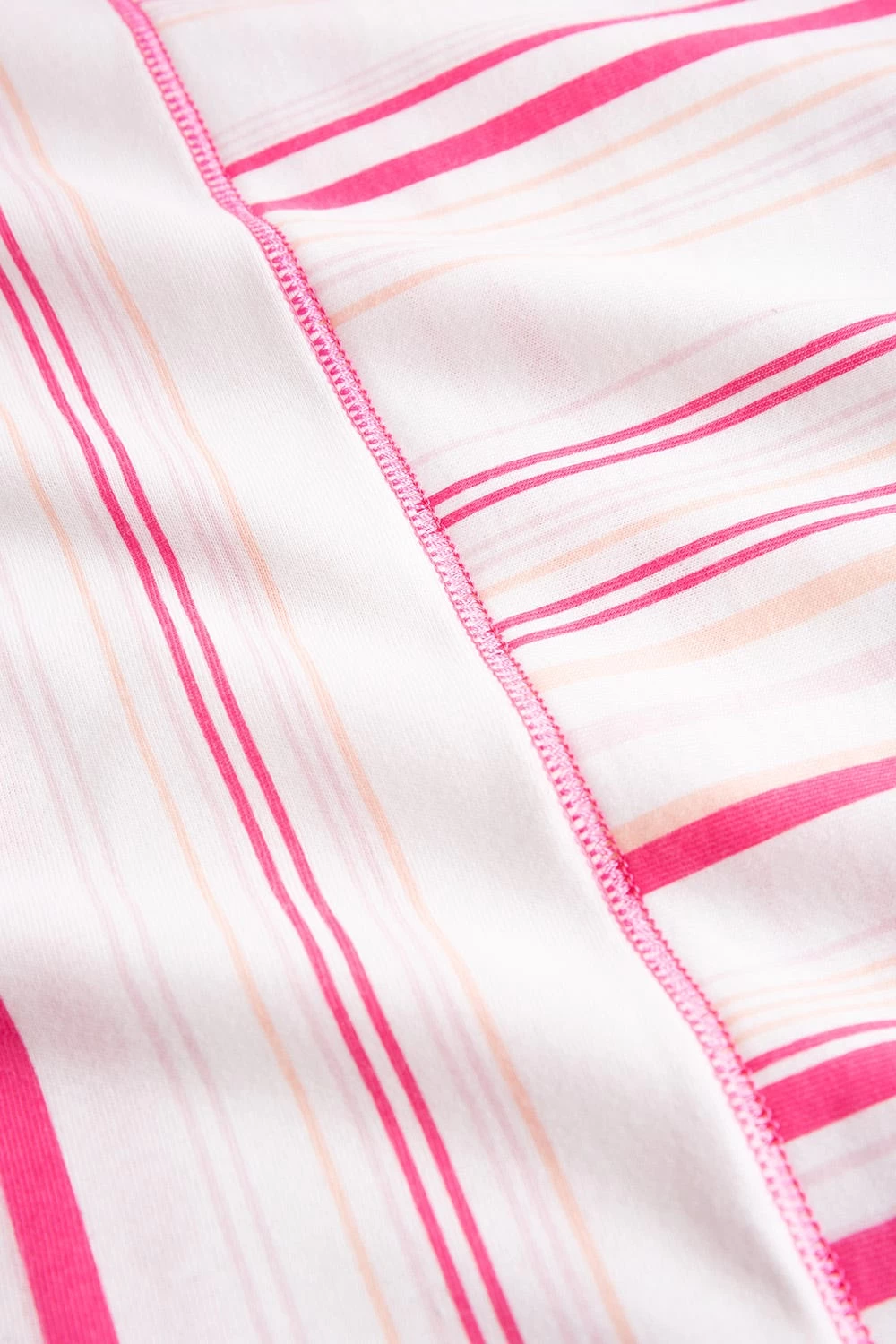 Nachthemd Im Rosa Streifendruck V-Ausschnitt Ziernähte 100% Baumwolle 5 Nachthemd Im Rosa Streifendruck V-Ausschnitt Ziernähte 100% Baumwolle - Image 5