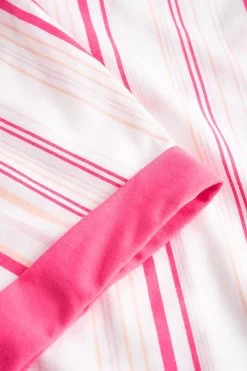 Nachthemd Im Rosa Streifendruck V-Ausschnitt Ziernähte 100% Baumwolle 11 Nachthemd Im Rosa Streifendruck V-Ausschnitt Ziernähte 100% Baumwolle -Pyjamas Für Zuhause 1233066 11673 5