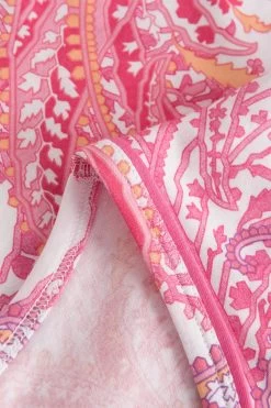 Nachthemd Mit Paisley-Druck Rundhals Paspel 100% Baumwolle -Pyjamas Für Zuhause 1233071 13117 3