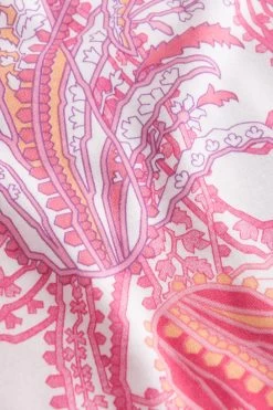 Nachtkleid Mit Paisley-Druck Rundhals Paspel Maxi 100% Baumwolle -Pyjamas Für Zuhause 1233072 13117 4