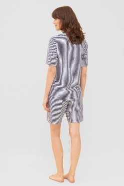 Pyjama Im Streifendruck Herrenhemd-Stil Bermuda Knopfleiste 100% Baumwolle 8 Pyjama Im Streifendruck Herrenhemd-Stil Bermuda Knopfleiste 100% Baumwolle -Pyjamas Für Zuhause 1233110 16504 2