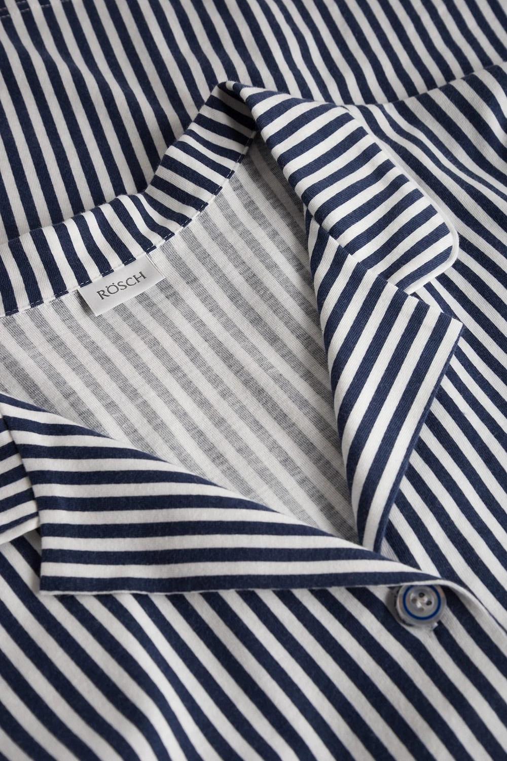 Pyjama Im Streifendruck Herrenhemd-Stil Bermuda Knopfleiste 100% Baumwolle 4 Pyjama Im Streifendruck Herrenhemd-Stil Bermuda Knopfleiste 100% Baumwolle - Image 4