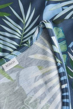 Nachtkleid Im Tropischen Palmen-Druck Taschen Baumwolle/Modal 9 Nachtkleid Im Tropischen Palmen-Druck Taschen Baumwolle/Modal -Pyjamas Für Zuhause 1233114 16852 3