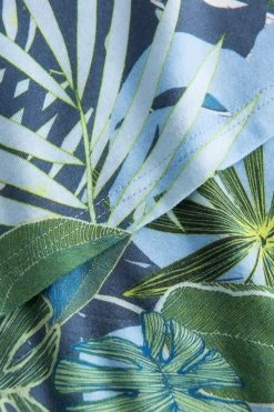 Nachtkleid Im Tropischen Palmen-Druck Taschen Baumwolle/Modal 11 Nachtkleid Im Tropischen Palmen-Druck Taschen Baumwolle/Modal -Pyjamas Für Zuhause 1233114 16852 5