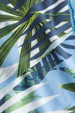 Nachthemd Im Tropischen Palmen-Druck Taschen Baumwolle/Modal -Pyjamas Für Zuhause 1233115 16852 5