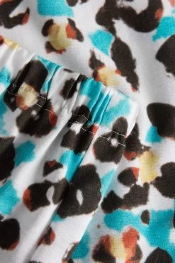 Pyjama Mit Buntem Leo-Druck Kurzarm 7/8-Hose 100% Baumwolle 11 Pyjama Mit Buntem Leo-Druck Kurzarm 7/8-Hose 100% Baumwolle -Pyjamas Für Zuhause 1233117 11572 5