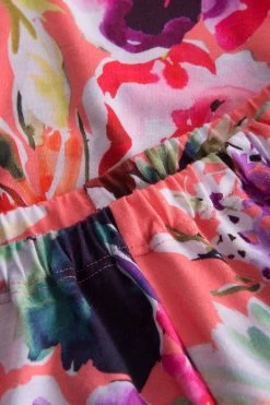 Pyjama Mit Sommerlichem Blumen-Druck Rosa Knopfleiste Baumwolle/Modal -Pyjamas Für Zuhause 1233121 16501 11