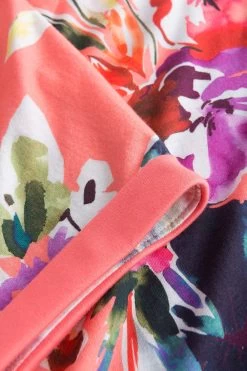 Nachthemd Im Sommerlichen Blumen-Druck Rosa V-Ausschnitt Baumwolle/Modal 10 Nachthemd Im Sommerlichen Blumen-Druck Rosa V-Ausschnitt Baumwolle/Modal -Pyjamas Für Zuhause 1233123 16501 4