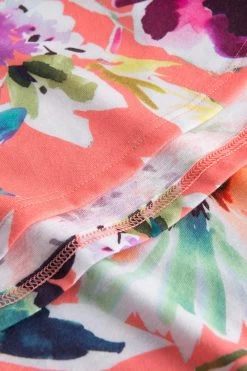 Nachthemd Im Sommerlichen Blumen-Druck Rosa V-Ausschnitt Baumwolle/Modal 11 Nachthemd Im Sommerlichen Blumen-Druck Rosa V-Ausschnitt Baumwolle/Modal -Pyjamas Für Zuhause 1233123 16501 5