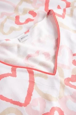 Nachthemd Im Herzen-Druck V-Ausschnitt 100% Baumwolle -Pyjamas Für Zuhause 1233126 16811 3