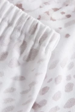 Kurzer Pyjama Im Leo-Blumen-Druck Rundhals Sommer 100% Baumwolle -Pyjamas Für Zuhause 1233135 16412 5