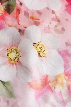 Nachtkleid Im Leo-Blumen-Druck Rundhals Sommer Maxi 100% Baumwolle -Pyjamas Für Zuhause 1233137 16412 5