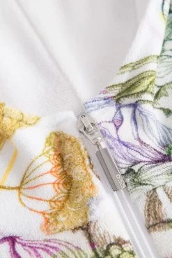 Frottee-Mantel Im Malerischen Blumendruck Taschen Baumwolle/Polyester -Pyjamas Für Zuhause 1233140 16400 3