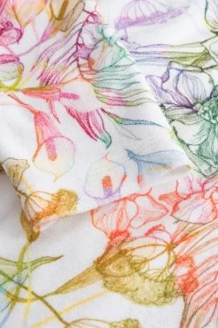 Frottee-Mantel Im Malerischen Blumendruck Taschen Baumwolle/Polyester -Pyjamas Für Zuhause 1233140 16400 4