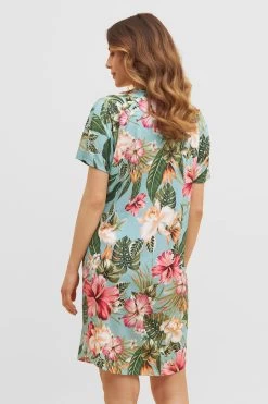 Nachthemd Im Tropischen Druck Raglan Baumwolle/Modal -Pyjamas Für Zuhause 1233161 11735 2