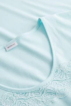 Nachthemd Mit Feinen Spitzendetails Uni Elegant 100% Baumwolle 9 Nachthemd Mit Feinen Spitzendetails Uni Elegant 100% Baumwolle -Pyjamas Für Zuhause 1233168 16502 3