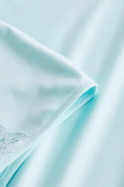 Nachthemd Mit Feinen Spitzendetails Uni Elegant 100% Baumwolle 10 Nachthemd Mit Feinen Spitzendetails Uni Elegant 100% Baumwolle -Pyjamas Für Zuhause 1233168 16502 4