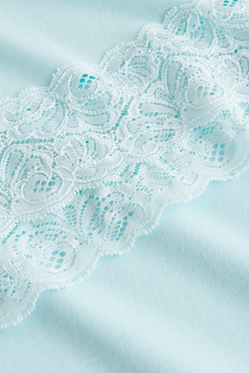 Nachthemd Mit Feinen Spitzendetails Uni Elegant 100% Baumwolle 6 Nachthemd Mit Feinen Spitzendetails Uni Elegant 100% Baumwolle - Image 6