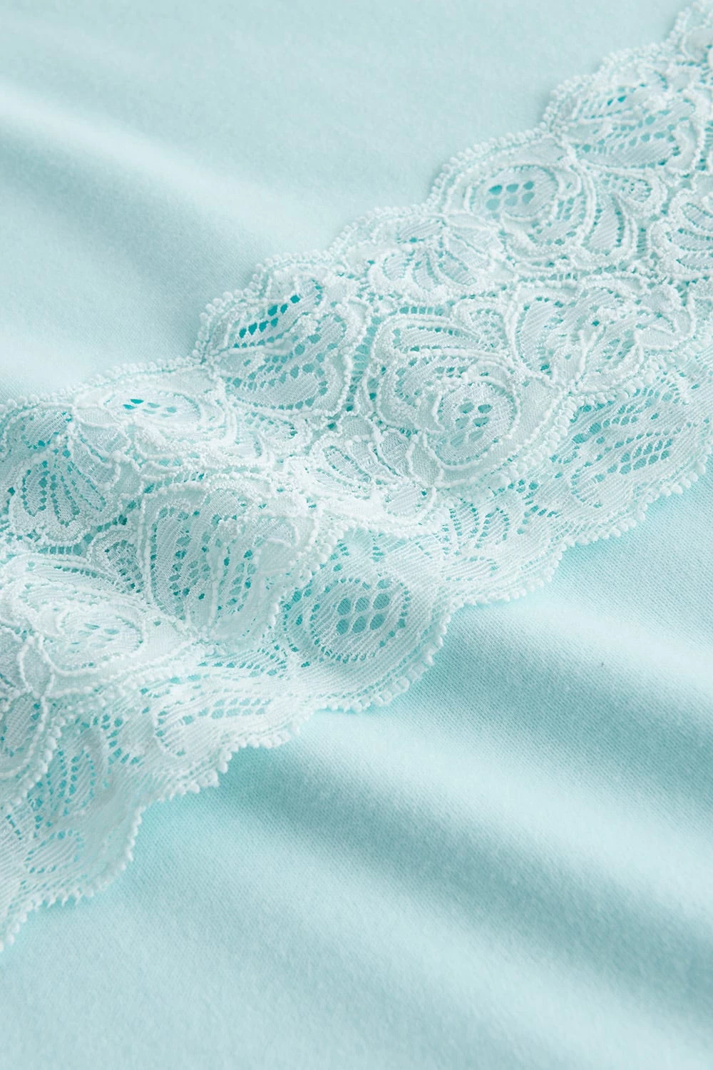 Trägerkleid Mit Feinen Spitzendetails Uni Elegant 100% Baumwolle 5 Trägerkleid Mit Feinen Spitzendetails Uni Elegant 100% Baumwolle - Image 5