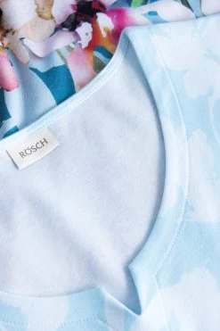 Nachthemd Mit Platziertem Druck Kurzarm Baumwolle/Modal -Pyjamas Für Zuhause 1233188 16429 3