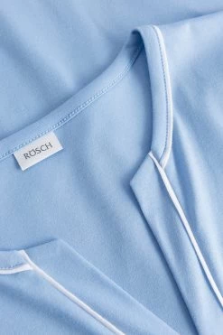 Nachthemd Im Kimono-Stil Paspeln Halbarm 100% Baumwolle -Pyjamas Für Zuhause 1233201 16361 3