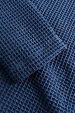 Wickelmantel Aus Waffel-Piqué Bindegürtel Bademantel 100% Baumwolle -Pyjamas Für Zuhause 1233210 10092 5