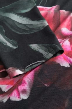 Pyjama Im Eleganten Blumendruck V-Ausschnitt Baumwolle/Modal -Pyjamas Für Zuhause 1233225 10996 5