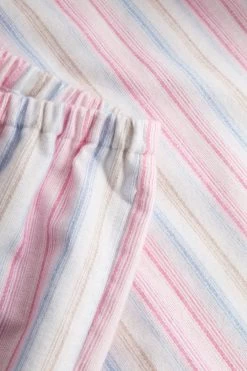 Pyjama Im Herrenhemd-Stil Streifen Flanell Winter Warm 100% Baumwolle -Pyjamas Für Zuhause 1233262 11673 5