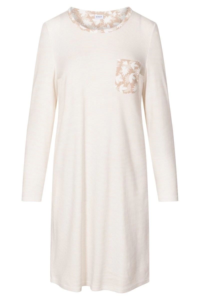 Nachthemd Im Mustermix Brusttasche Winter Warm 100% Baumwolle 7 Nachthemd Im Mustermix Brusttasche Winter Warm 100% Baumwolle - Image 7