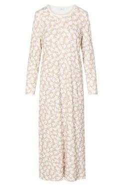 Nachtkleid Im Mustermix Maxi-Länge Taschen Winter Warm 100% Baumwolle -Pyjamas Für Zuhause 1233266 16827 4