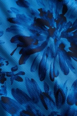 Bikini Hose Im Blauen Blüten-Druck Bänder Recyceltes Polyester/Elasthan -Pyjamas Für Zuhause 1235504 11573 11