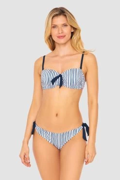 Bikini Hose Im Streifen-Druck Bänder Ripp Recyceltes Polyester/Elasthan 10 Bikini Hose Im Streifen-Druck Bänder Ripp Recyceltes Polyester/Elasthan -Pyjamas Für Zuhause 1235510 16822 3