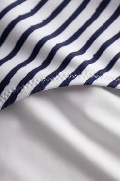 Bikini Hose Im Streifen-Druck V-Optik Ripp Recyceltes Polyester/Elasthan -Pyjamas Für Zuhause 1235511 16822 6