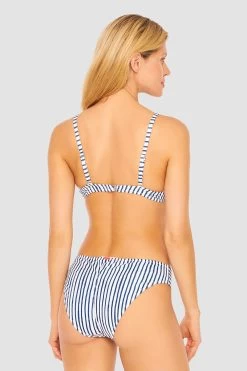 Bikini Oberteil Im Streifen-Druck Raffungen Bügel Recyceltes Polyester/Elasthan -Pyjamas Für Zuhause 1235512 16822 9