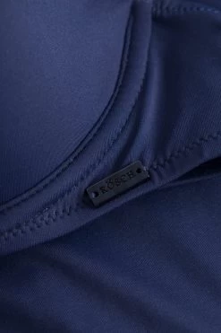 Bikini Oberteil Mit Raffungen Bügel Dunkelblau Ripp Recyceltes Polyester/Elasthan -Pyjamas Für Zuhause 1235515 10063 5