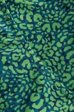 Bikini-Hose Im Leo-Druck Grün Klassisch Recyceltes Polyamid/Elasthan -Pyjamas Für Zuhause 1235527 16549 5