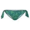 Bikini-Hose Mit Schleifen Leo-Druck Grün Klassisch Recyceltes Polyamid/Elasthan