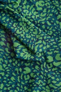 Bikini-Hose Mit Schleifen Leo-Druck Grün Klassisch Recyceltes Polyamid/Elasthan -Pyjamas Für Zuhause 1235528 16549 4