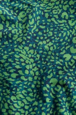 Bikini-Hose Mit Schleifen Leo-Druck Grün Klassisch Recyceltes Polyamid/Elasthan -Pyjamas Für Zuhause 1235528 16549 5