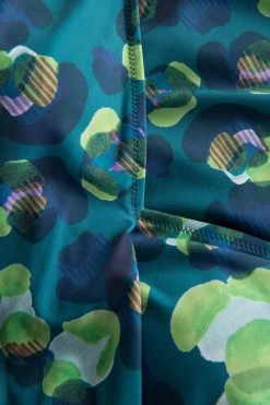 Badeanzug Im Grünen Leo-Design Wickeloptik Recyceltes Polyamid/Elasthan -Pyjamas Für Zuhause 1235529 11572 3