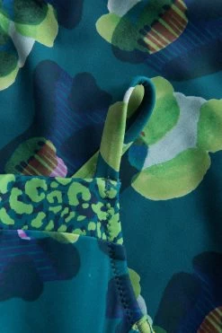 Badeanzug Im Leo-Druck-Mix Petrol Recyceltes Polyamid/Elasthan 10 Badeanzug Im Leo-Druck-Mix Petrol Recyceltes Polyamid/Elasthan -Pyjamas Für Zuhause 1235530 11572 4