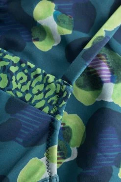 Bikini-Oberteil Im Leo-Druck-Mix Petrol Recyceltes Polyamid/Elasthan -Pyjamas Für Zuhause 1235531 11572 6