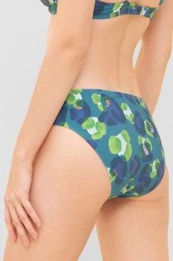 Bikini-Hose Im Leo-Druck-Mix Petrol Recyceltes Polyamid/Elasthan -Pyjamas Für Zuhause 1235533 11572 1456 1