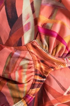 Bikini-Oberteil Im Bunten Blätter-Druck Bügel Mix & Match Recyceltes Polyamid/Elasthan -Pyjamas Für Zuhause 1235550 16364 4