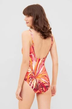 Badeanzug Im Bunten Blätter-Druck Wickeloptik Recyceltes Polyamid/Elasthan 8 Badeanzug Im Bunten Blätter-Druck Wickeloptik Recyceltes Polyamid/Elasthan -Pyjamas Für Zuhause 1235552 16364 2