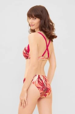Bikini-Oberteil Mit Buntem Blätter-Druck Raffung Recyceltes Polyamid/Elasthan 9 Bikini-Oberteil Mit Buntem Blätter-Druck Raffung Recyceltes Polyamid/Elasthan -Pyjamas Für Zuhause 1235554 16364 2