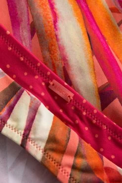 Bikini-Hose Mit Blende Blätter-Druck Tupfen Recyceltes Polyamid/Elasthan -Pyjamas Für Zuhause 1235555 16364 3