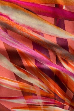 Bikini-Hose Mit Blende Blätter-Druck Tupfen Recyceltes Polyamid/Elasthan -Pyjamas Für Zuhause 1235555 16364 5